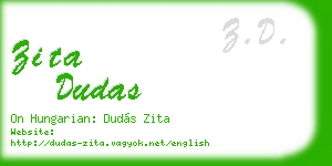 zita dudas business card